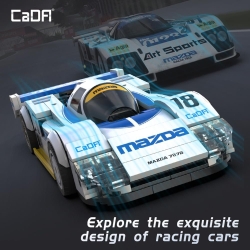 Конструктор CaDA спортивная машинка MAZDA 787B (#18) 1991 1/24 (242 детали) C55029W