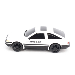 Радиоуправляемая машина для дрифта Toyota AE86 (19 см, 15 км/ч, свет, сменные колеса, фишки) - RC-24A White
