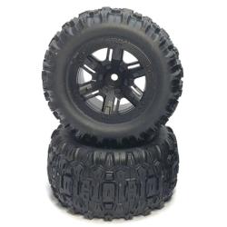 Колесо в сборе для автомоделей MJX 1/16, черное - MJX-16300B