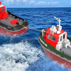 Радиоуправляемый буксир Heng Long Tugboat (зеленый) 2.4G 1/72 RTR - 3800-G