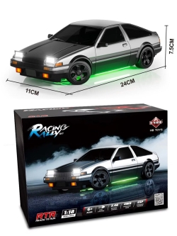 Радиоуправляемая дрифт машина с гироскопом и подсветкой Huang Bo Toyota AE86 1:18 - HB-RP1809