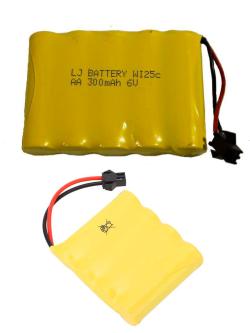 Аккумулятор Ni-Cd 300mAh, 6V, SM для Double Eagle E549-003, E712-003, E713-003, EE-300SM6NC
