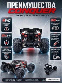 Радиоуправляемый внедорожник Suchiyu Conquer 4WD 1:16 - SCY-16102-RED