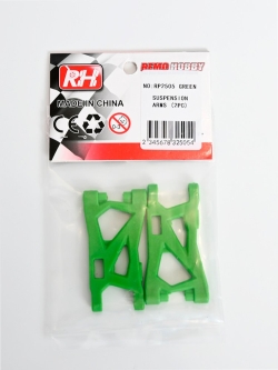 Рычаги подвески нижние для Remo Hobby 1/16, тюнинг, зеленые - RP2505-GREEN