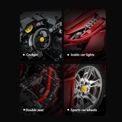 Конструктор CADA Ferrari 488, 3187 деталей - C61043W