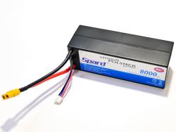 Аккумулятор Li-Po Spard 8000mAh, 7.4V, 60C, XT60, XL Hardcase (140x48x49мм) для авто 1/10, 1/8 YT1143125PPP-2S-8HC