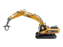 Металлический экскаватор с грейфером Hui Na Toys 1/50 - HN1713