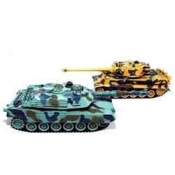 Радиоуправляемый танковый бой Zegan M1A2 Abrams и German Tiger, масштаб 1:28 2.4GHz - ZEG99828