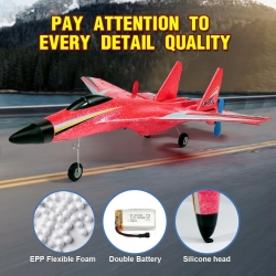 Радиоуправляемый самолет Fei Xiong SU-35 2.4G - FX620-RED