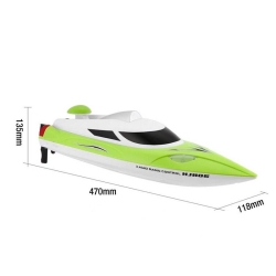 Радиоуправляемый катер HJ Toys Green SuNew с сумкой (47 см, 35 км/ч, акб 3000 mAh) - HJ806B-A2-BAG