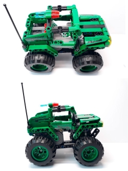Конструктор CaDA Technic монстр-внедорожник совместим с C52005W, инерционный (182 детали) - C52006W