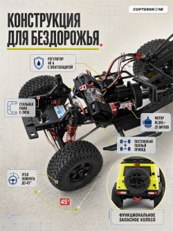 Радиоуправляемая машина краулер HSP RGT Hobby Cruiser РК-4 Jimny Waterproof 4WD RTR масштаб 1:10 2.4G - 136100V3-R86373-1