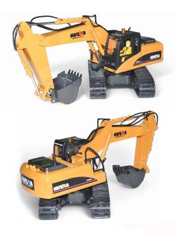 Радиоуправляемый экскаватор HUI NA TOYS 2 в 1 масштаб 1:14 2.4G - HN1535-70