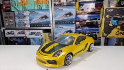 Радиоуправляемая машина для дрифта HSP Flying Fish 1 масштаб 1:10 4WD 2.4G 718 Cayman GT4 - 94123|GT4-03 Yellow