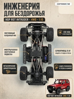 Радиоуправляемый краулер HSP RGT INTRUDER 4WD 1:10 - EX86020-P86486-1