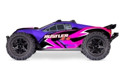 Радиоуправляемая машина трагги TRAXXAS Rustler 4X4 1:10 4WD - TRA67064-61-P