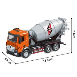 Металлическая модель бетономешалка Huina 1:50 - HN1737-ORANGE