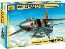 Модель Сборная ZVEZDA Истребитель-бомбардировщик МиГ-23МЛД, 1:72