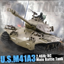 Радиоуправляемый танк Heng Long US M41A3 Bulldog масштаб 1:16 2.4 G - 3839-1 V7.0