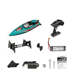 Радиоуправляемый катер HJ Toys Blue Extreme (48 см, 55 км/ч, Brushless) - HJ816PRO-BLUE-BAG