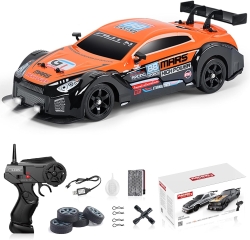 Радиоуправляемая машина для дрифта HB Nissan GTR (4WD, свет, пар, акб, 1:16) - SC16A06-1
