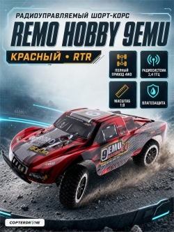 Радиоуправляемый шорт-корс трак Remo Hobby Truck 9emu 4WD RTR 1:10 2.4G - RH1021-RED