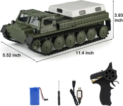 Радиоуправляемый гусеничный вездеход WPL E-1 (ГАЗ-71) 2.4G 1/16 RTR