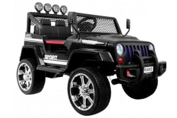 Детский электромобиль Black Jeep 4WD 12V - S2388