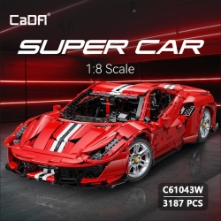 Конструктор CADA Ferrari 488, 3187 деталей - C61043W