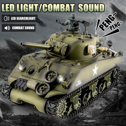 Радиоуправляемый танк Heng Long U.S. M4A3 Sherman Upg V6.0 1:16 - 3898-1Upg V7.0