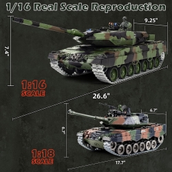 Радиоуправляемый танк Heng Long German Leopard II A6 Pro масштаб 1:16 2.4G - 3889-1Pro V7.0