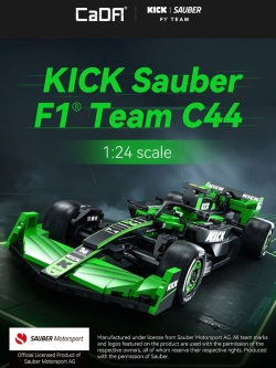 Конструктор Cada Гоночный болид F1 Kick Sauber C44 масштаб 1:24, 314 элемента - C55032W