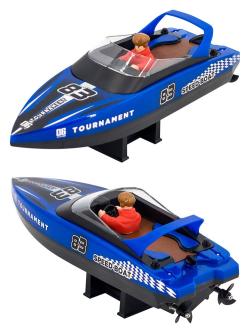 Радиоуправляемый катер CS Toys  (15 км/ч, 25 см, 2 часа игры) - HJ821-BLUE