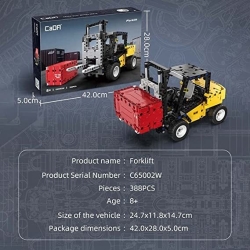 Конструктор CaDA вилочный погрузчик (388 деталей) - C65002W