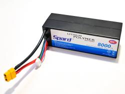 Аккумулятор Li-Po Spard 8000mAh, 14.8V, 50C, XT60, Hardcase для автомоделей 1/10, 1/8 YT1143125PPP-4S-8HC