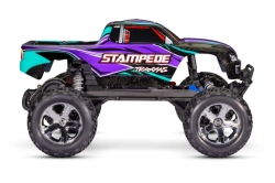 Радиоуправляемая машина TRAXXAS Stampede 1:10 2WD Brushed с электродвигателем TRA36054-61-PRPL