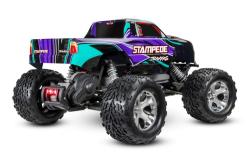 Радиоуправляемая машина TRAXXAS Stampede 1:10 2WD Brushed с электродвигателем TRA36054-61-PRPL