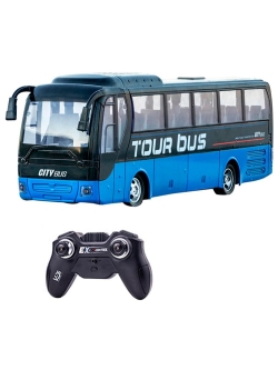Радиоуправляемый автобус (синий) Huang Bo - 666-699LA-BLUE
