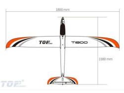 Радиоуправляемый планер Top RC T1800 (Propeller Power System) 1800мм 2.4G RTF - top091C