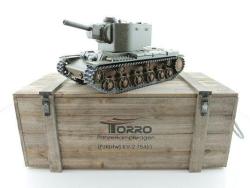 Радиоуправляемый танк Torro КВ-2 1/16 2.4G, СССР, зеленый - TR1112438786
