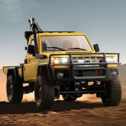 Радиоуправляемая машина MN MODEL, внедорожник с лебедкой Land Cruiser 1:12, 2,4 ГГц, RTR, 4WD - MN-82T-YELLOW