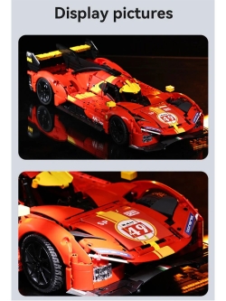 Конструктор Cada Гоночный автомобиль Blazing Flame масштаб 1:8, 1518 элементов - C63008W