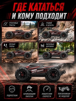 Радиоуправляемая машина трагги MJX Hyper Go 16210 Brushless 1:16 4WD RTR