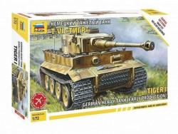 Модель Сборная ZVEZDA Немецкий танк Т-VI "Тигр" (сборка без клея), 1:72