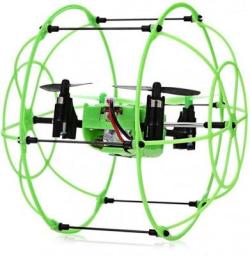 Радиоуправляемый квадрокоптер с защитной сеткой Green SkyWalker - HM1336-GREEN