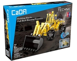 Конструктор CaDA Technic бульдозер совместим с C52013W, инерционный (213 детали) - C52014W