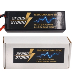 Аккумулятор Speed Storm Li-Po 11.1V 50C 5200 mAh Hard Case разъем XT60 - SS-3S5200-50-XT60
