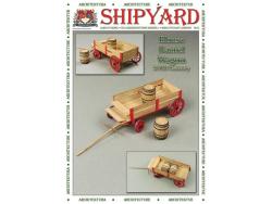 Сборная картонная модель Shipyard телега с бочками (№80), 1/72 - ML080