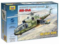 Модель Сборная ZVEZDA Советский ударный вертолет Ми-24А, 1:72