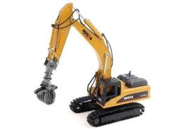 Металлический экскаватор с грейфером Hui Na Toys 1/50 - HN1713